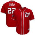 Nationals #22 Juan Soto Red 2019 World Series Champions Cool Base Jersey