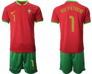 Portugal #1 RUI PATRICIO Home 2022 FIFA World Cup Qatar Soccer Jersey