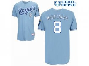 mib Kansas City Royals #8 MOUSTAKAS L.T BLUE COOL BASE