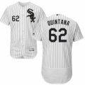 Men's Majestic Chicago White Sox #62 Jose Quintana White Black Flexbase Authentic Collection MLB Jersey