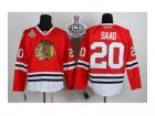 nhl jerseys chicago blackhawks #20 saad red[2013 stanley cup]