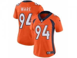Women Nike Denver Broncos #94 DeMarcus Ware Vapor Untouchable Limited Orange Team Color NFL Jersey