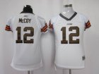 women nfl cleveland browns #12 mccoy field flirt fashion white