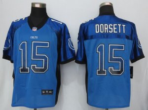 Nike Indianapolis Colts #15 Dorsett blue Jerseys(Drift Fashion Elite)