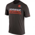 Mens Cleveland Browns Nike Practice Legend Performance T-Shirt Brown