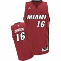 Mens Adidas Miami Heat #16 James Johnson Swingman Red Alternate NBA Jersey