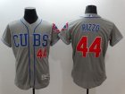 Chicago Cubs #44 Anthony Rizzo Grey Flexbase Authentic Collection Alternate Road Stitched MLB Jersey