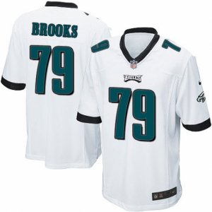 Mens Nike Philadelphia Eagles #79 Brandon Brooks Game White NFL Jersey