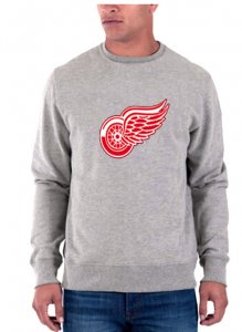 NHL Detroit Red Wings Round collar Light grey jerseys