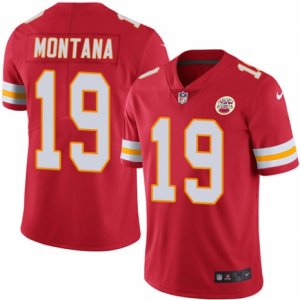 Mens Nike Kansas City Chiefs #19 Joe Montana Elite Red Rush NFL Jersey