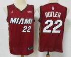 Men Miami Heat #22 Jimmy Butler Red 2020 Brand Jordan Swingman
