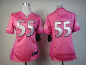 Nike Women Baltimore Ravens #55 Terrell Suggs Pink Jerseys[love s]