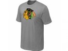 NHL Chicago Blackhawks Big & Tall Logo L.Grey T-Shirt