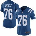 Women's Nike Indianapolis Colts #76 Joe Reitz Limited Royal Blue Rush NFL Jersey
