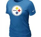 Women Pittsburgh Steelers L.blue T-Shirts