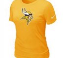 Women Minnesota Vikings Yellow T-Shirts