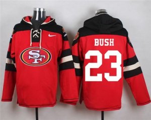 Nike San Francisco 49ers #23 Reggie Bush Red Player Pullover Hoodie