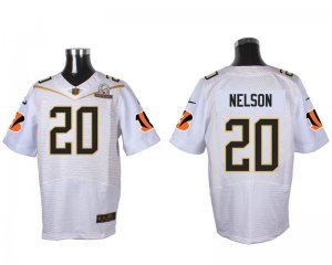 2016 PRO BOWL Nike Cincinnati Bengals #20 Reggie Nelson white jerseys(Elite)