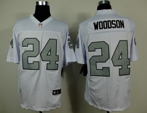 Nike Oakland Raiders #77 AIZADO white Jerseys[Elite][number silver]