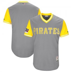 Pirates Gray 2018 Players Weekend Authentic Team Jersey