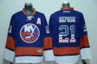 New York Islanders #21 Kyle Okposo Baby Blue USA Flag Fashion Stitched NHL Jersey