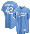 Mens Brooklyn Dodgers #42 Jackie Robinson Blue Alternate Collection Player Jersey