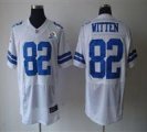 Nike Cowboys #82 Jason Witten White With Hall of Fame 50th Patch NFL Elite Jersey