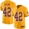 Mens Nike Washington Redskins #42 Charley Taylor Limited Gold Rush NFL Jersey