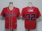 MLB Atlanta Braves #32 Lowe Red[Cool Base]