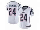 Women Nike New England Patriots #24 Stephon Gilmore White Vapor Untouchable Limited Player NFL Jersey