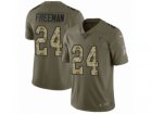 Men Nike Atlanta Falcons #24 Devonta Freeman Limited Olive Camo 2017 Salute to Service NFL Jersey