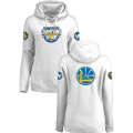 Golden State Warriors 2017 NBA Champions White Womens Pullover Hoodie3