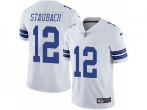 Mens Nike Dallas Cowboys #12 Roger Staubach Vapor Untouchable Limited White NFL Jersey