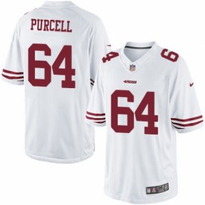 Mens Nike San Francisco 49ers #64 Mike Purcell Limited White NFL Jersey