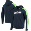 Seattle Seahawks NFL Pro Line by Fanatics Branded Iconic Pullover Hoodie Navy