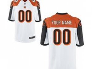 Men\'s Nike Cincinnati Bengals Customized Game White Jerseys (S-4XL)