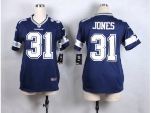 Women Nike Dallas Cowboys #31 Byron Jones Blue jerseys