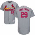 Mens Majestic St. Louis Cardinals #29 Chris Carpenter Grey Flexbase Authentic Collection MLB Jersey