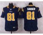 Nike NFL st. louis rams #81 sasser blue jerseys[Elite]