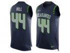 Mens Nike Seattle Seahawks #44 Delano Hill Limited Steel Blue Player Name & Number Tank Top NFL Jersey