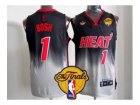 nba miami heat #1 bosh black-grey[2013 finals]