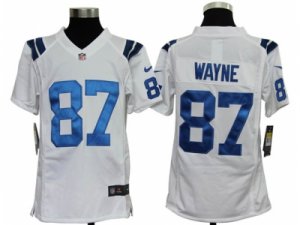 Nike Youth NFL Indianapolis Colts #87 Reggie Wayne White Jerseys