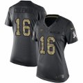 Women's Nike New Orleans Saints #16 Brandon Coleman Limited Black 2016 Salute to Service NFL Jersey