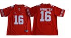 Ohio State Buckeyes #16 J.T. Barrett IV Red College Football Jersey