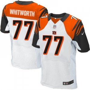 Nike Cincinnati Bengals #77 Andrew Whitworth white jerseys(Elite)