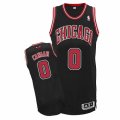 Mens Adidas Chicago Bulls #0 Isaiah Canaan Authentic Black Alternate NBA Jersey