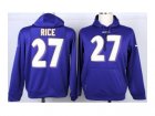 Nike jerseys baltimore ravens #27 ray rice purple[pullover hooded sweatshirt]