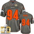 Nike Denver Broncos #94 DeMarcus Ware Grey Super Bowl 50 Men Stitched NFL Elite Vapor Jersey