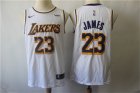 Lakers #23 Lebron James White 2018-19 Nike Swingman Jersey