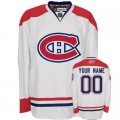 Customized Montreal Canadiens Jersey White Road Man Hockey